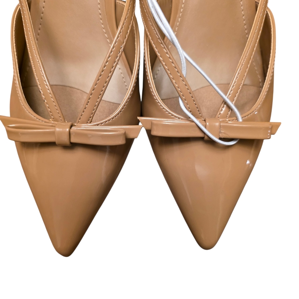 Marc Fisher Tan Women's Block Heel Mule Pumps Sizes Left 6.5, 7, 8 - Picture 10 of 11